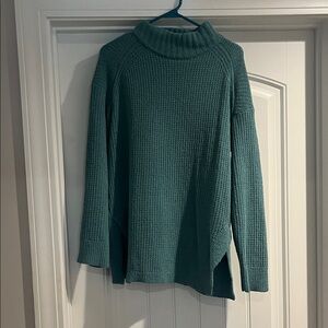 a new day Teal Cowl Neck Sweater